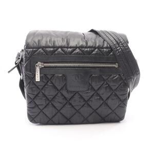 Chanel Coco Cocoon Small Messenger Shoulder Bag Handbag Nylon Leather Women's...